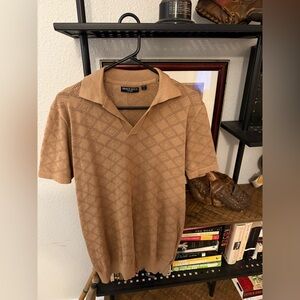 Brave Soul Men's Brown Polo Shirt
